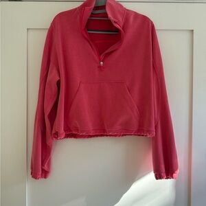 Women's Pink Half-Zip Pullover